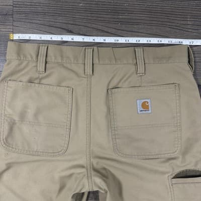 Carhartt Trousers Rugged Professional Series Rugged Flex Dark Khaki Mens 32x30 - Thumbnail 19