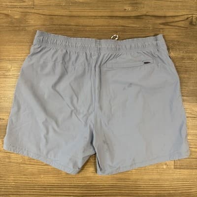 Rhone Fletcher Swim Trunks Waist Drawstring Back Pocket Striped Blue Men's XL - Thumbnail 2