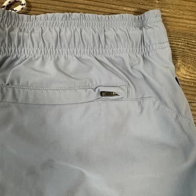 Rhone Fletcher Swim Trunks Waist Drawstring Back Pocket Striped Blue Men's XL - Thumbnail 5