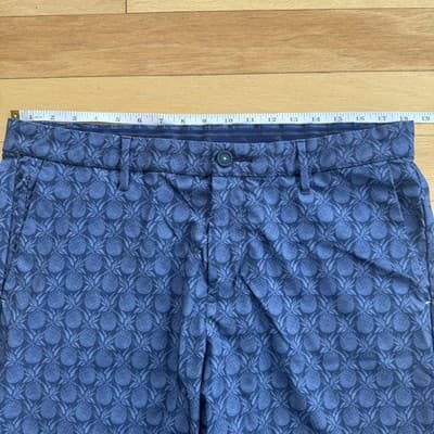 Tommy Bahama Chino Shorts Pineapple Print Stretch 10 Inseam Casual Blue Mens 36 - Thumbnail 14