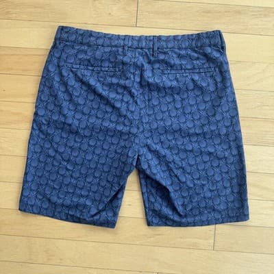 Tommy Bahama Chino Shorts Pineapple Print Stretch 10 Inseam Casual Blue Mens 36 - Thumbnail 2