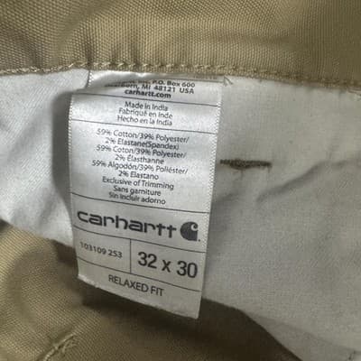 Carhartt Trousers Rugged Professional Series Rugged Flex Dark Khaki Mens 32x30 - Thumbnail 7