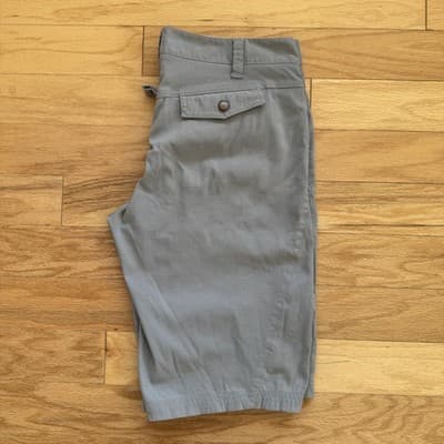 Athleta Dipper Bermuda Shorts Zipper Pockets Twill Hiking Gray 9 Inseam Womens 8 - Thumbnail 15