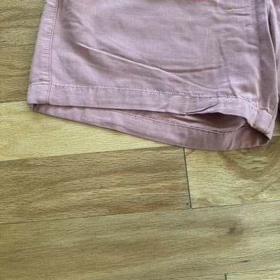 Abercrombie & Fitch Chino Shorts Pink Elastic Waist Casual 6 Inseam Mens XL - Thumbnail 8