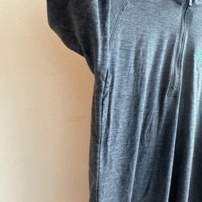 Storm Creek Pacesetter Sueded Jersey Shirt 1/4 Zip Performance Gray Womens S - Thumbnail 5