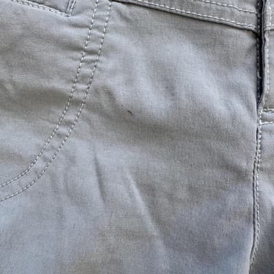 Athleta Dipper Bermuda Shorts Zipper Pockets Twill Hiking Gray 9 Inseam Womens 8 - Thumbnail 7