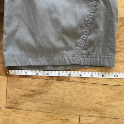 Athleta Dipper Bermuda Shorts Zipper Pockets Twill Hiking Gray 9 Inseam Womens 8 - Thumbnail 19