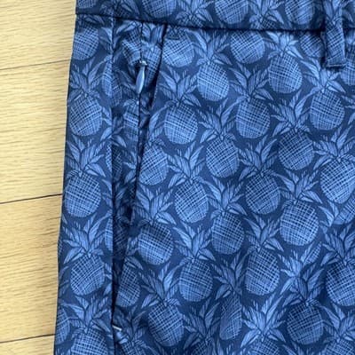 Tommy Bahama Chino Shorts Pineapple Print Stretch 10 Inseam Casual Blue Mens 36 - Thumbnail 8