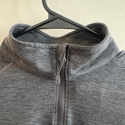 Storm Creek Pacesetter Sueded Jersey Shirt 1/4 Zip Performance Gray Womens S - Thumbnail 3