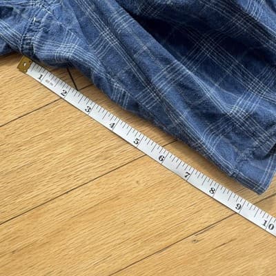 Tommy Bahama Chino Shorts Plaid Linen Cotton Casual Blue 10 Inseam Mens 33 - Thumbnail 15