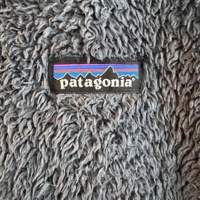 Patagonia Los Gatos Sherpa Fleece Vest High Pile Full Zip Navy Blue Womens L - Thumbnail 4