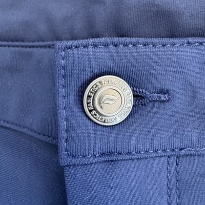 Fabletics Pants Slim Tapered Performance Zip Pocket Blue Deep Navy Mens 38x32 - Thumbnail 3