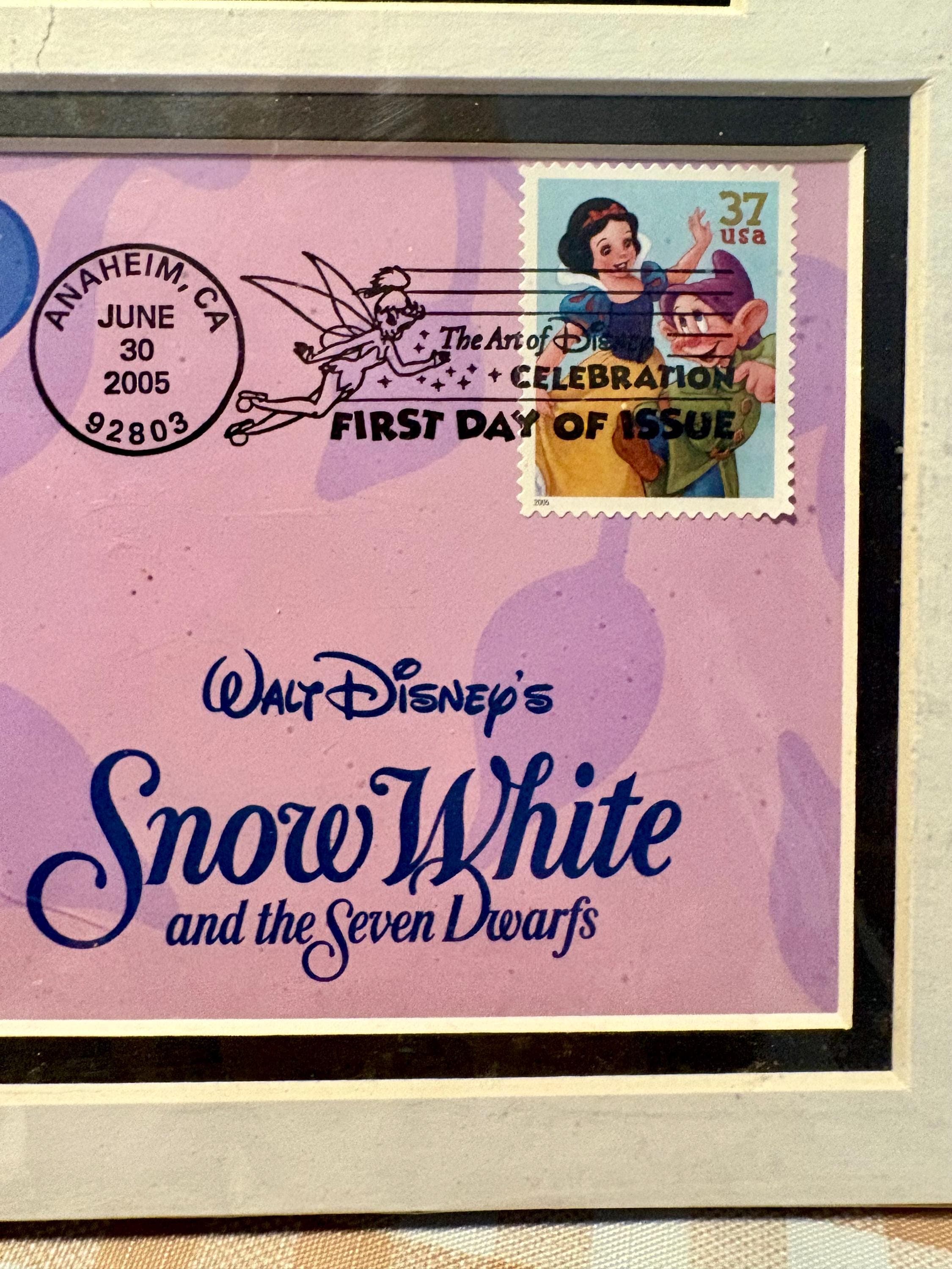 The Art of Disney: Celebration Snow White First Day of Issue Matted Print and Stamp Cover - Thumbnail 3