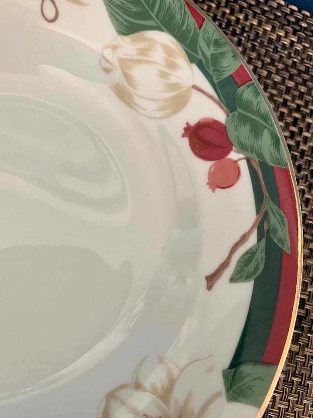 Vintage Tienshan China 'Magnolia' Rimmed Soup Bowls (4) - Thumbnail 7