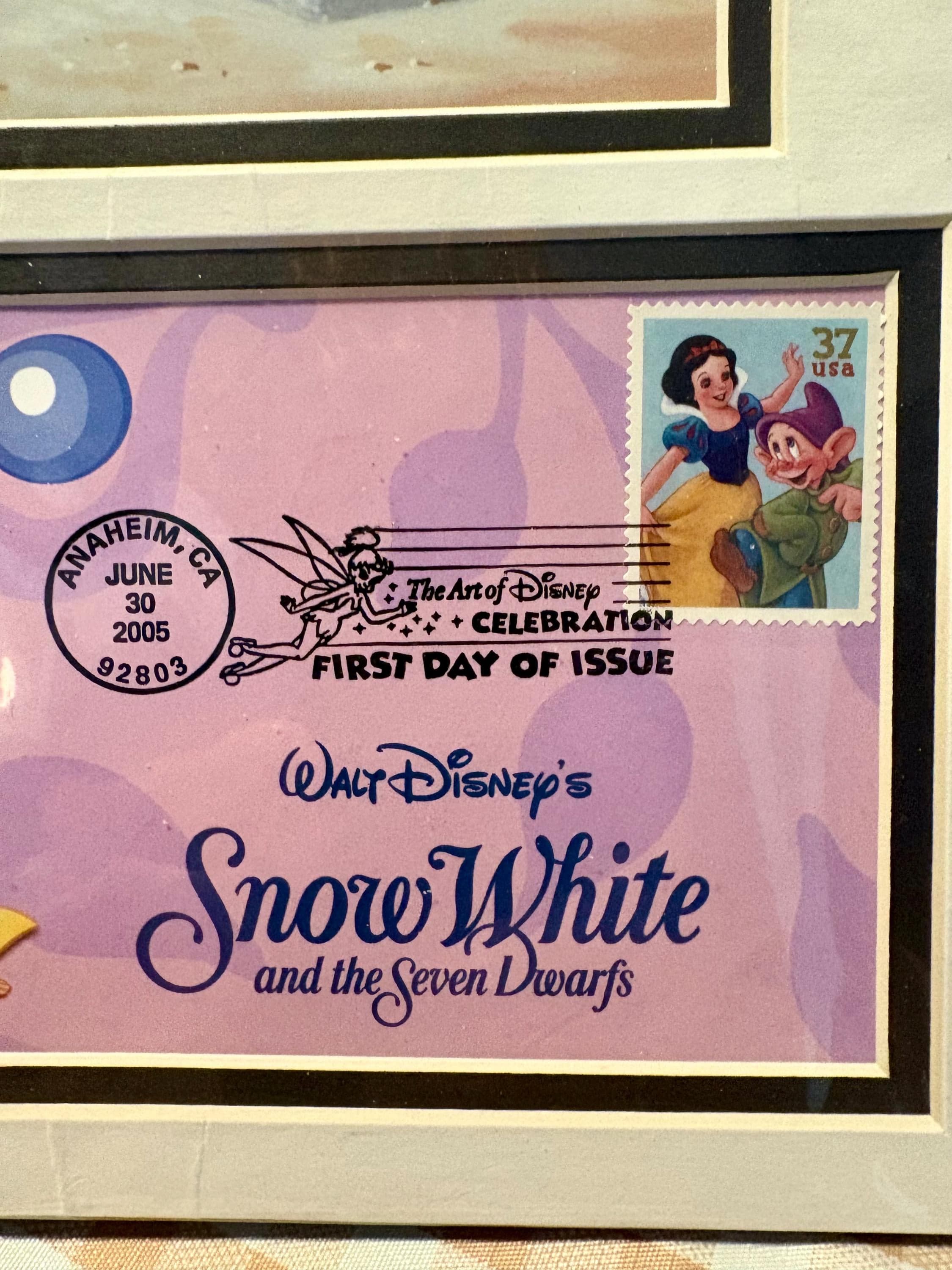 The Art of Disney: Celebration" First Day of Issue Framed Print and Stamp Set~ 2005 - Thumbnail 3