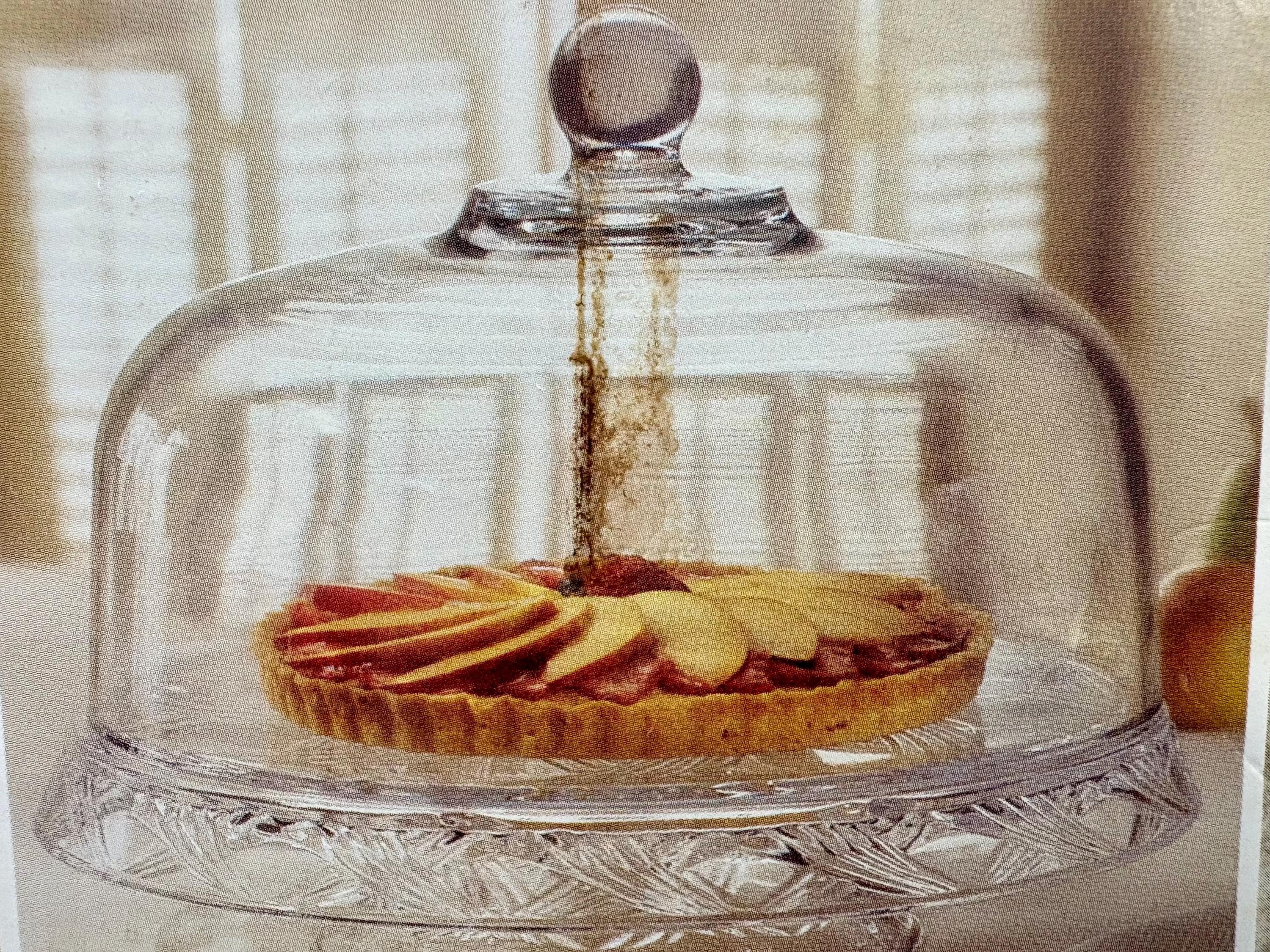 Vintage Anchor Hocking "Bristol Park" Glass Cake Set w/ 4 Plates~ Complete Set, unused from 1997 - Thumbnail 4