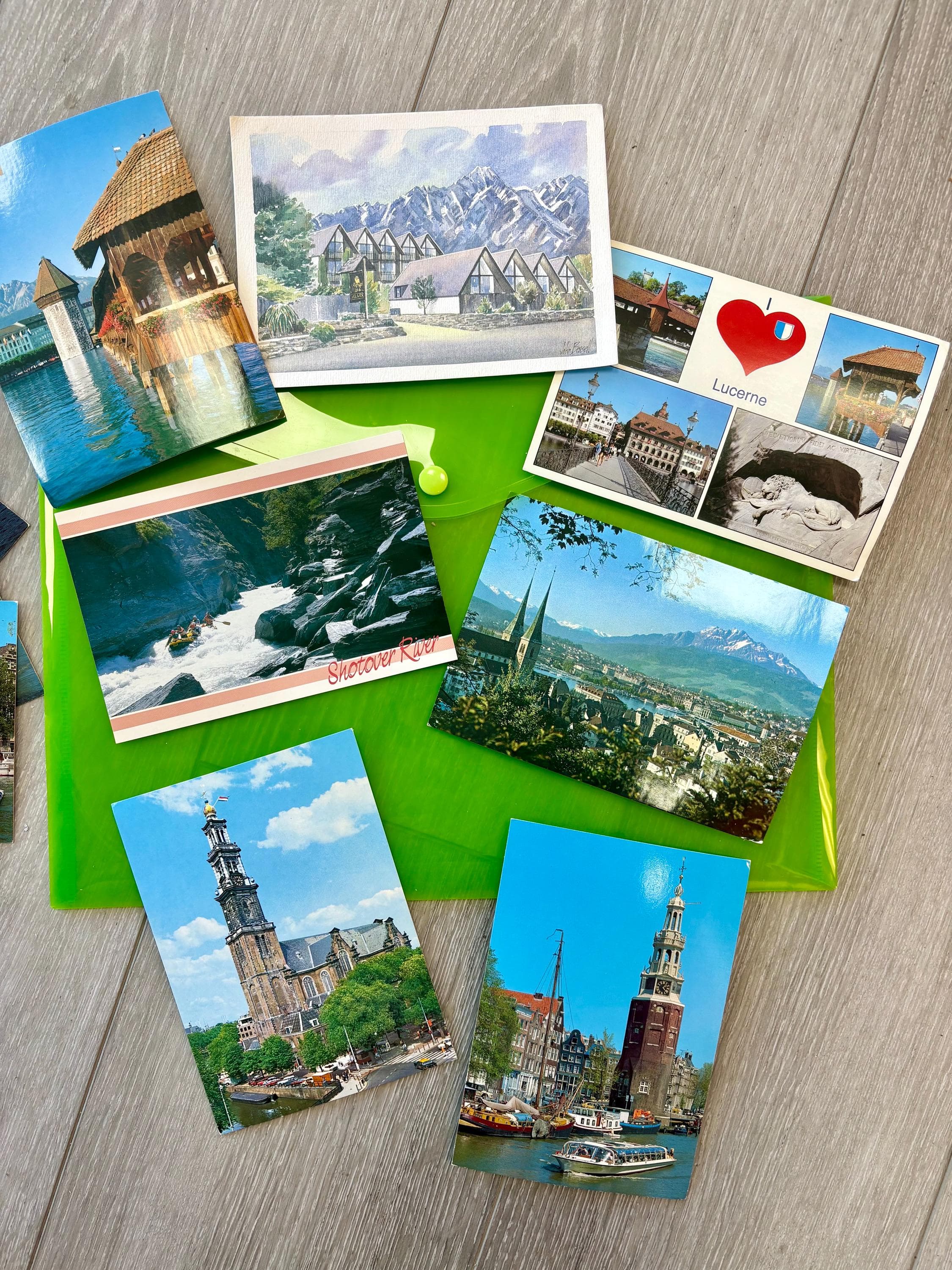 Vintage Postcards~ from Queenstown, New Zealand; Lucerne, Switzerland; Amsterdam, Netherlands~ 13 Total Postcards - Thumbnail 9