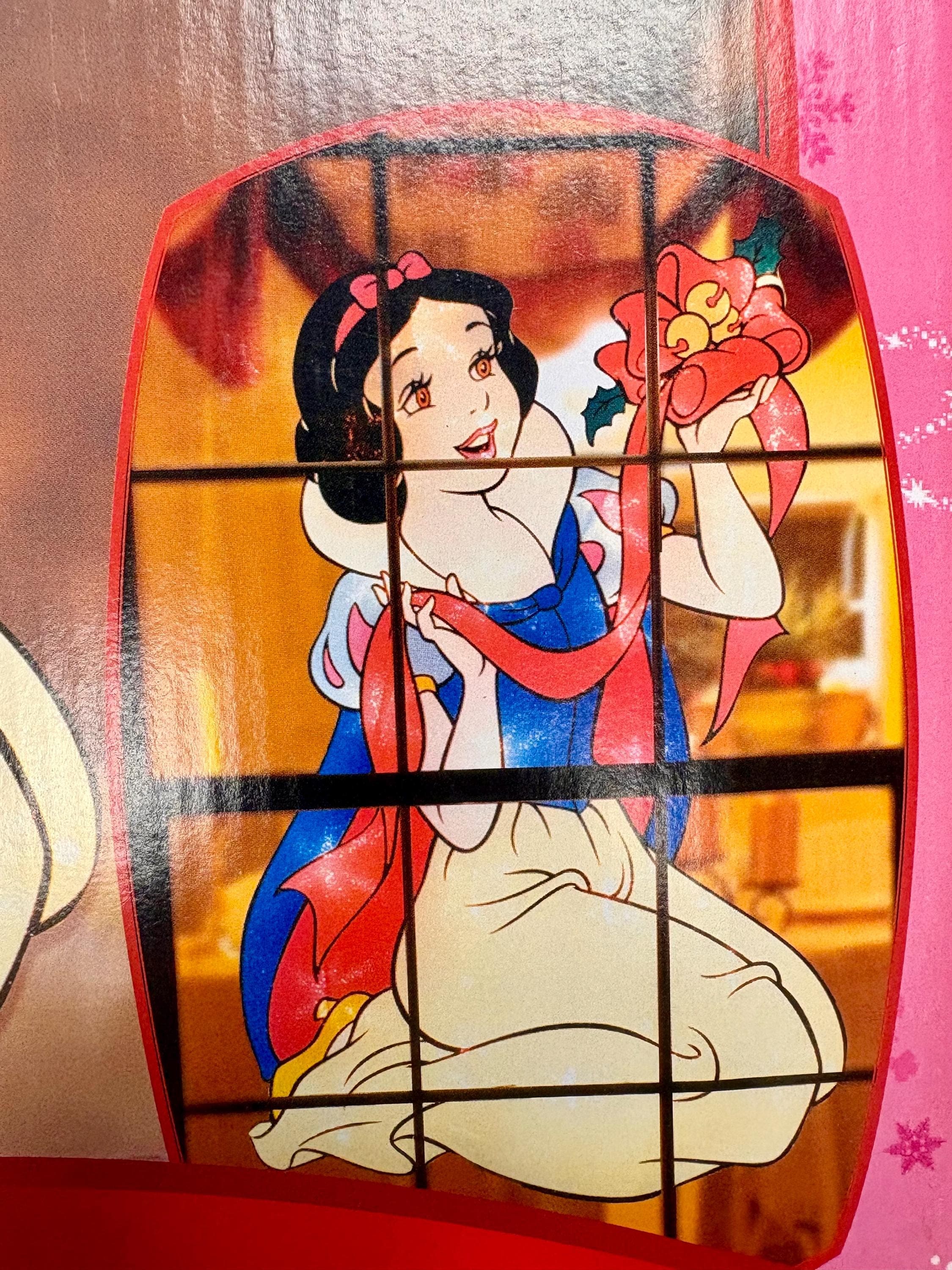 DISNEY'S Vintage Snow White Lighted Sculpture- Disneyana IOB 19 in. Tall & 35 Lights - Thumbnail 4