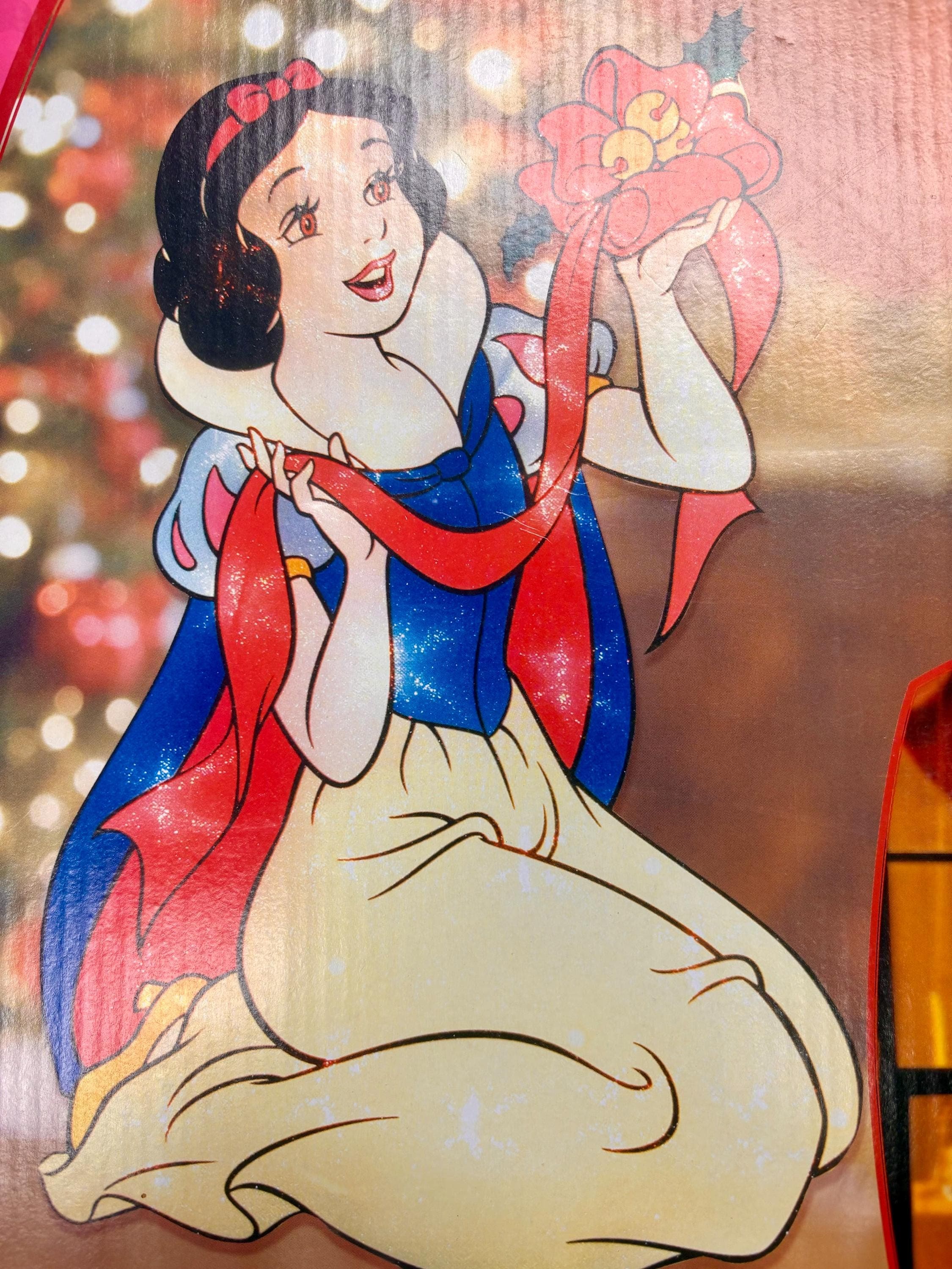 DISNEY'S Vintage Snow White Lighted Sculpture- Disneyana IOB 19 in. Tall & 35 Lights - Thumbnail 5
