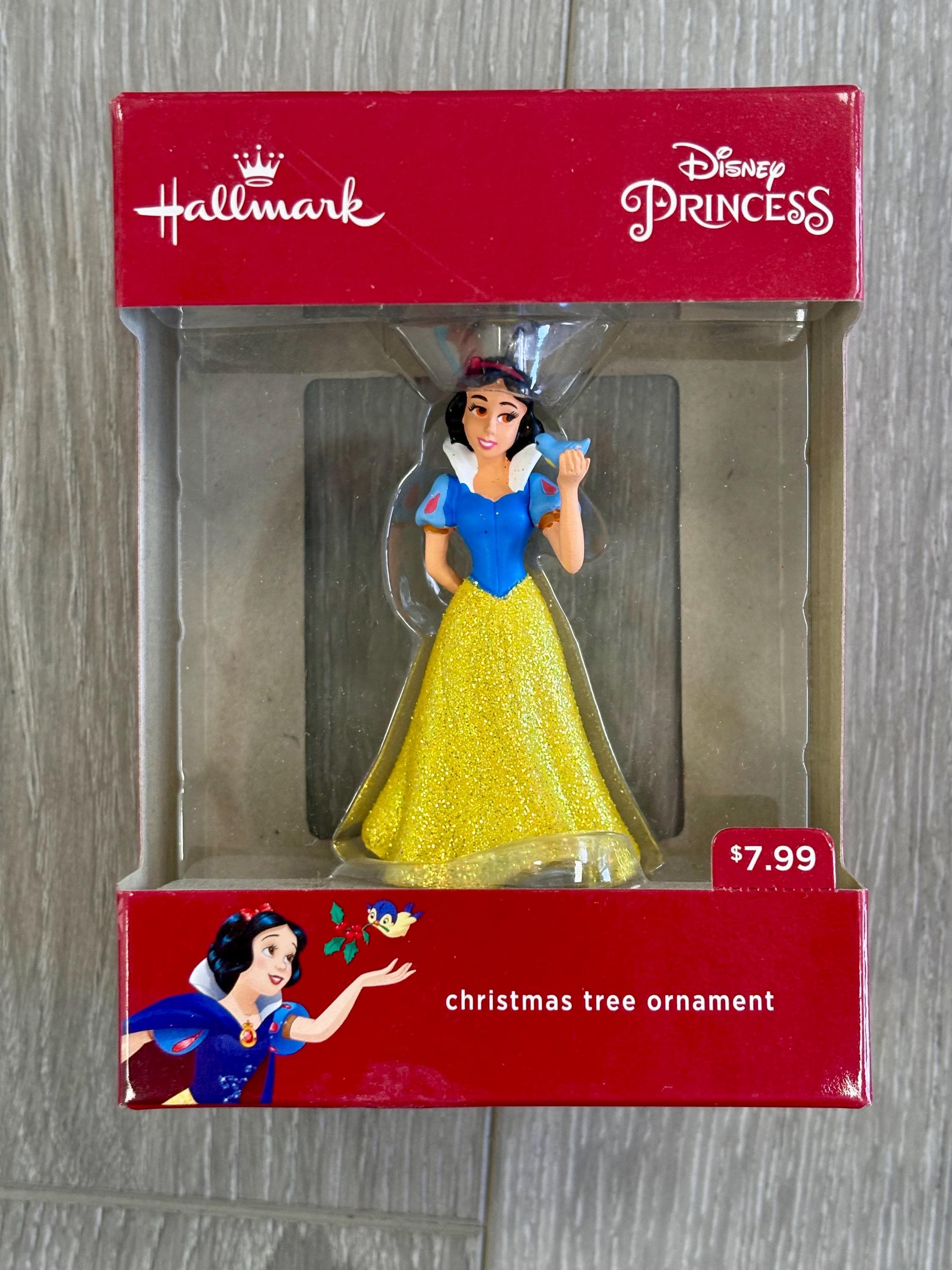 Disney's Snow White Hallmark Christmas Ornament with the Glitter Yellow Dress - Thumbnail 2