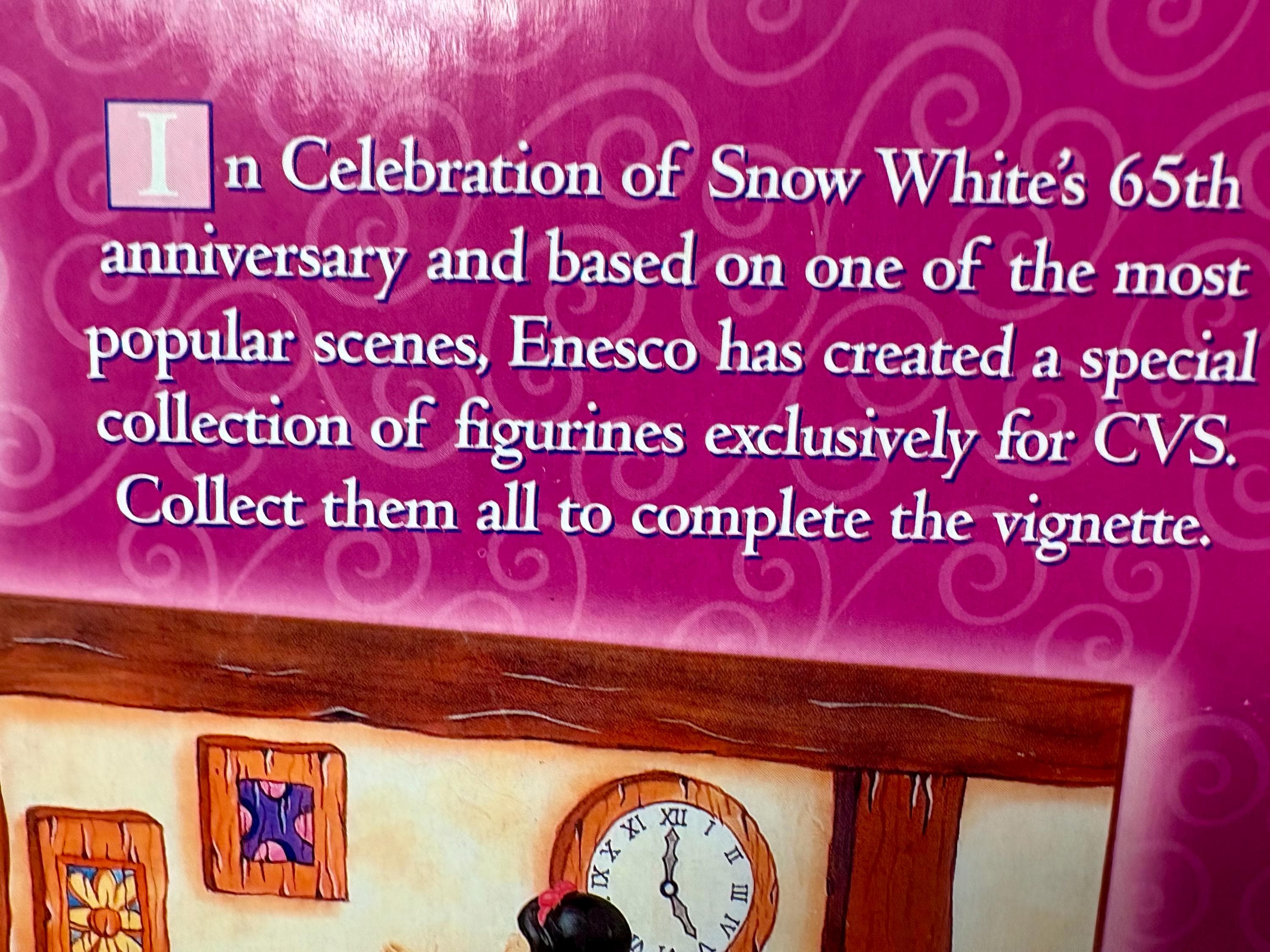 Snow White & The Seven Dwarfs - Enesco 65th Anniversary “Snow White” Vintage Disney 2002 New in Original Box~ Disneyana - Thumbnail 4