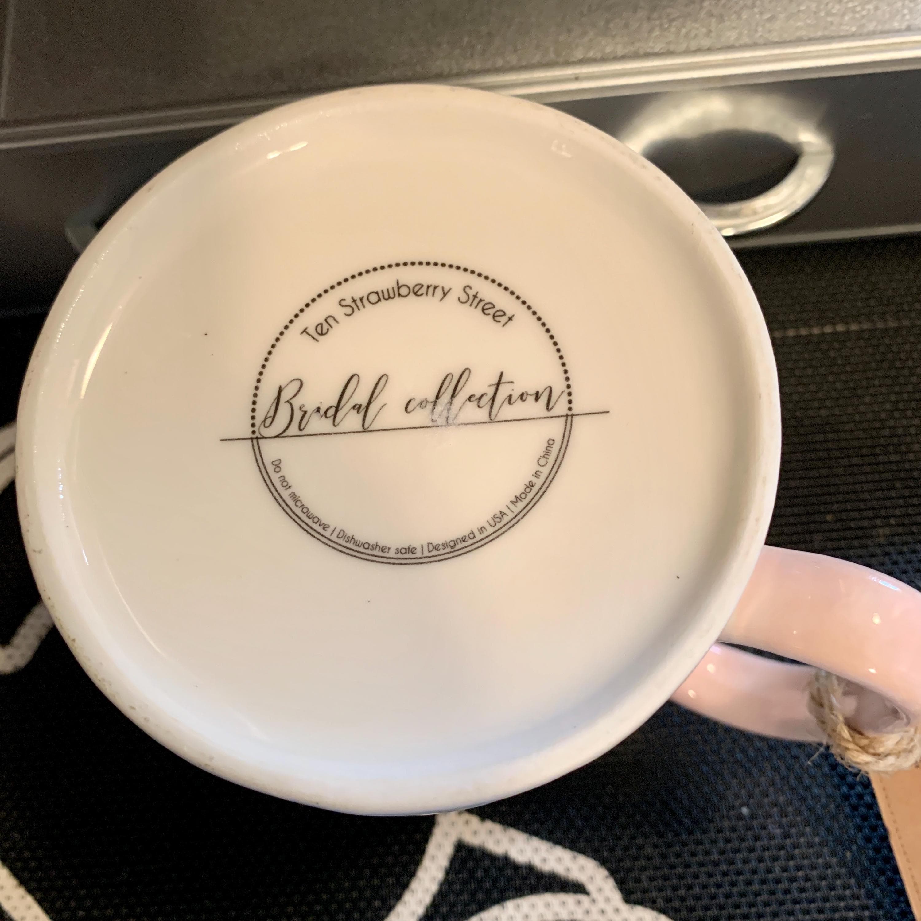 Ten Strawberry Street "Happily Ever After" Bridal Mug~ NWT - Thumbnail 3