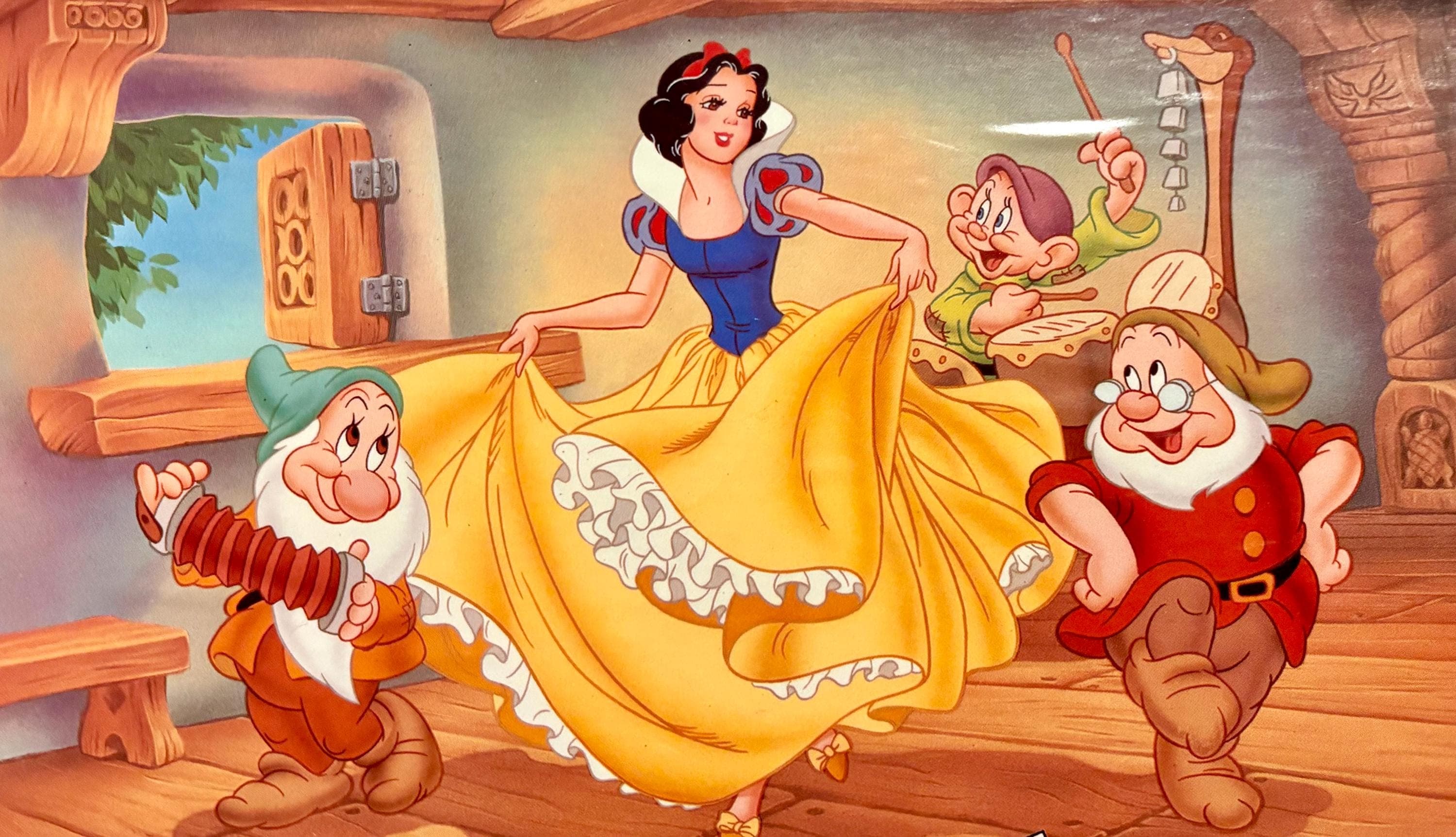 Vintage “Snow White And The Seven Dwarfs” Sticker Puzzle 1997- New in Sealed Box. Disneyana Vintage Walt Disney - Thumbnail 3