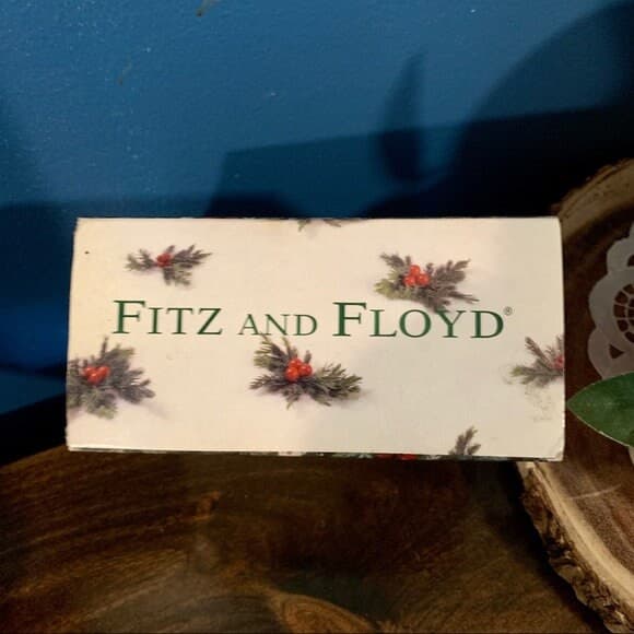 Vintage Fitz and Floyd Sugar Plum Santa Christmas Ornament - Boxed - Thumbnail 2