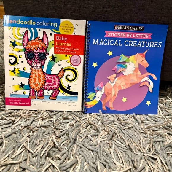 2 Adult or Teen-Age Girls Coloring Activity Sticker Books~ New from Target - Thumbnail 6