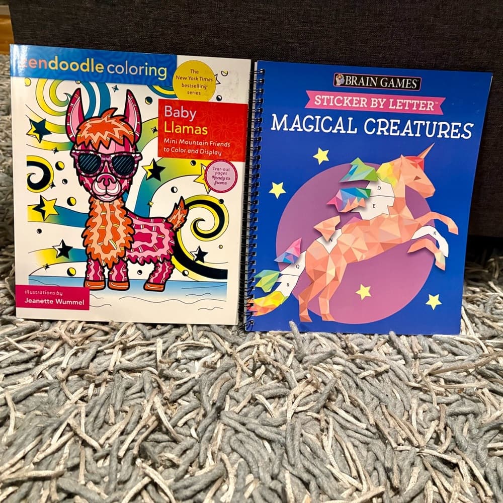2 Adult or Teen-Age Girls Coloring Activity Sticker Books~ New from Target - Thumbnail 5