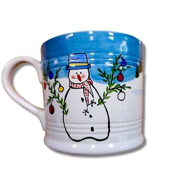 Vintage 1997 Bath & Body Works Extra Large Snowman Winter Wonderland Mug 30 oz - Thumbnail 7