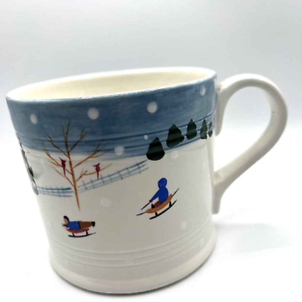 Vintage 1997 Bath & Body Works Extra Large Snowman Winter Wonderland Mug 30 oz - Thumbnail 3