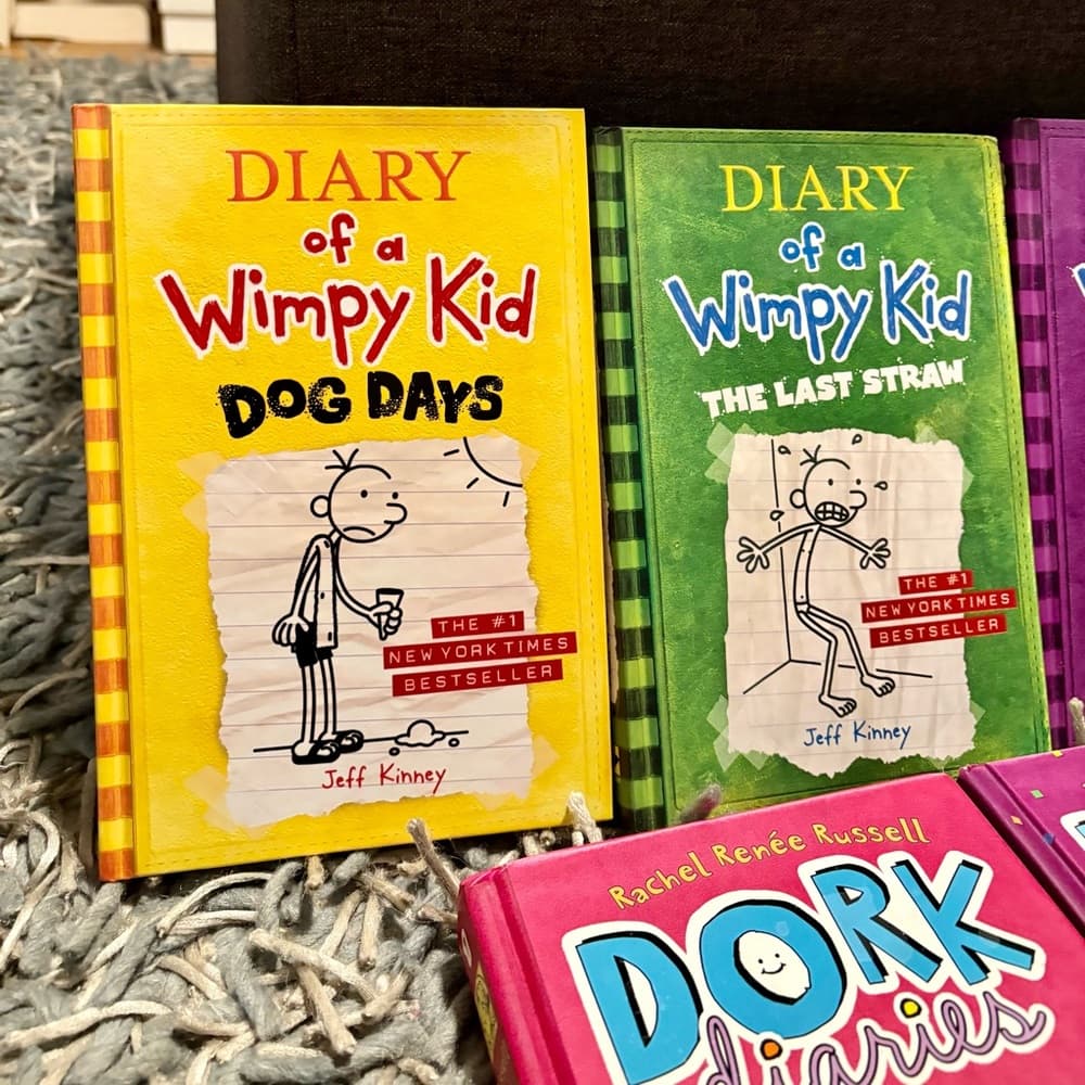 Diary Of A Wimpy Kid Book & Dork Diaries Book Lot for Middle Schoolers- 5 Books - Thumbnail 3