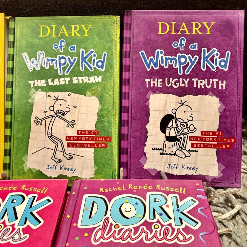 Diary Of A Wimpy Kid Book & Dork Diaries Book Lot for Middle Schoolers- 5 Books - Thumbnail 2