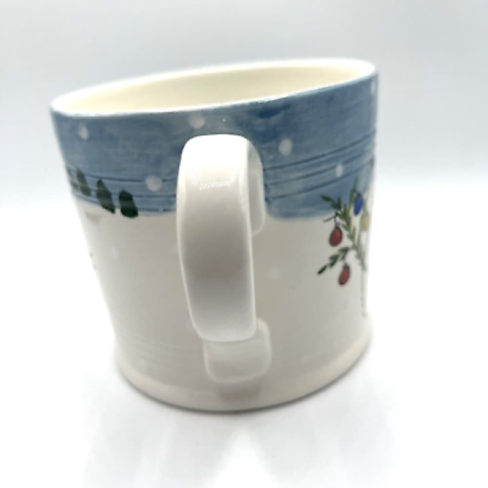 Vintage 1997 Bath & Body Works Extra Large Snowman Winter Wonderland Mug 30 oz - Thumbnail 4