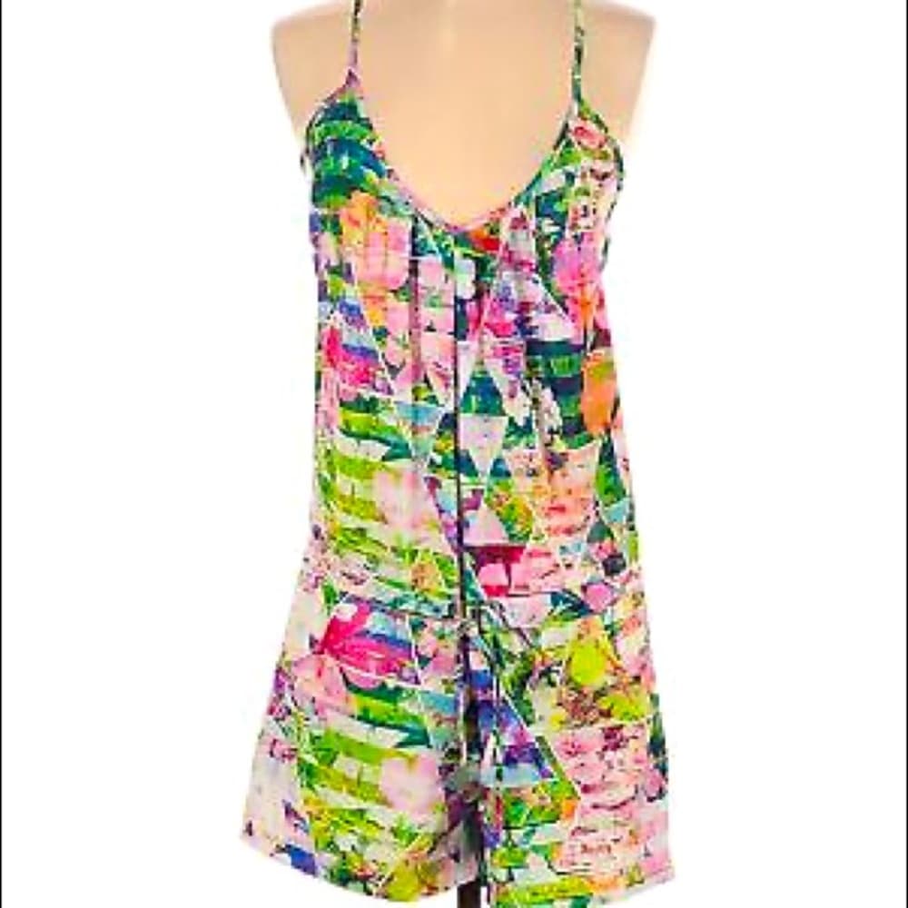 REVOLVE Romper ~Amanda Uprichard Floral Geometric - Thumbnail 3