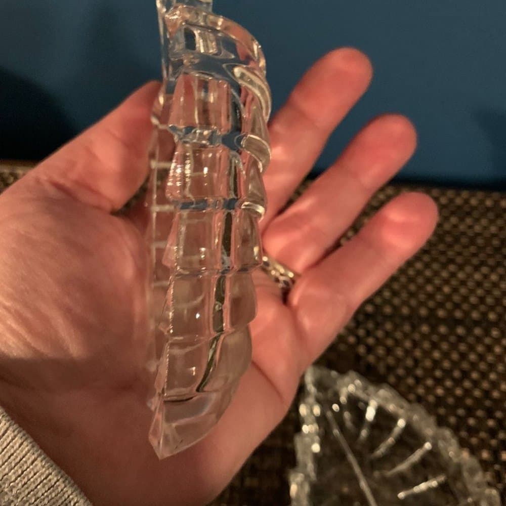 Made in Italy- Vintage Crystal Leaf Set~ Mid-century - Thumbnail 6