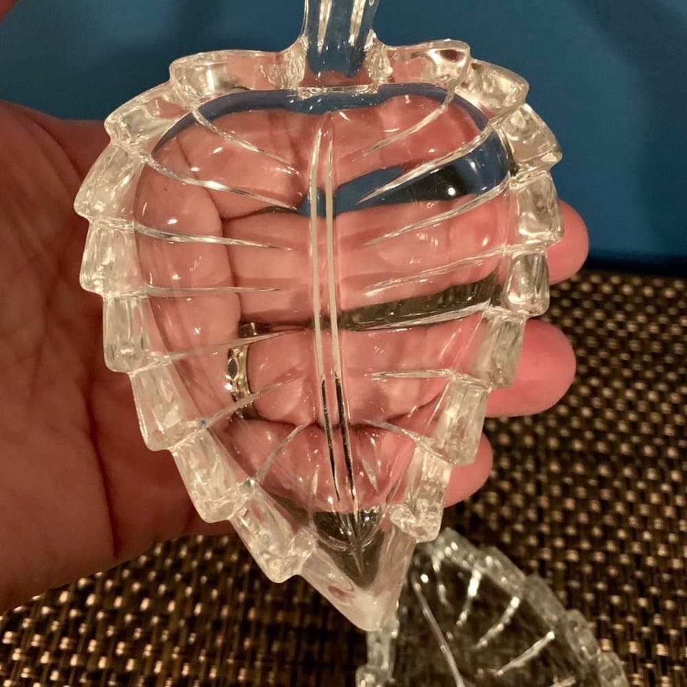 Made in Italy- Vintage Crystal Leaf Set~ Mid-century - Thumbnail 5