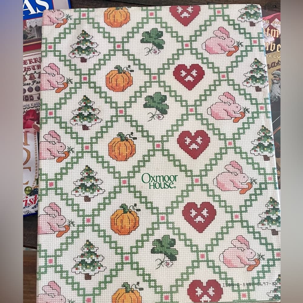 3 Cross-Stitch Hardback Vintage Books- Holiday & Christmas Patterns 1987-90’s - Thumbnail 4