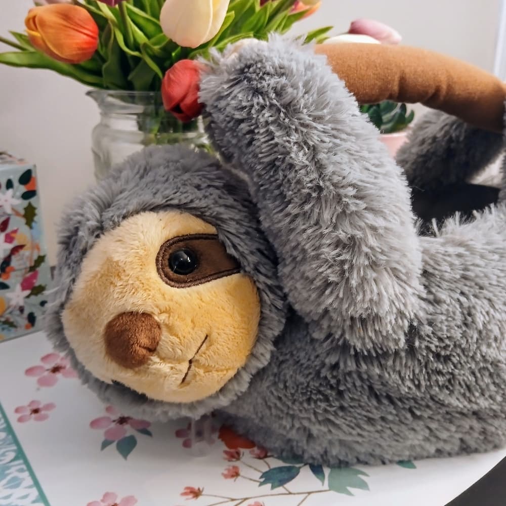 Sloth Easter Basket- Sloth Upside Down On Tree Limb Plush Easter Basket~ - Thumbnail 2