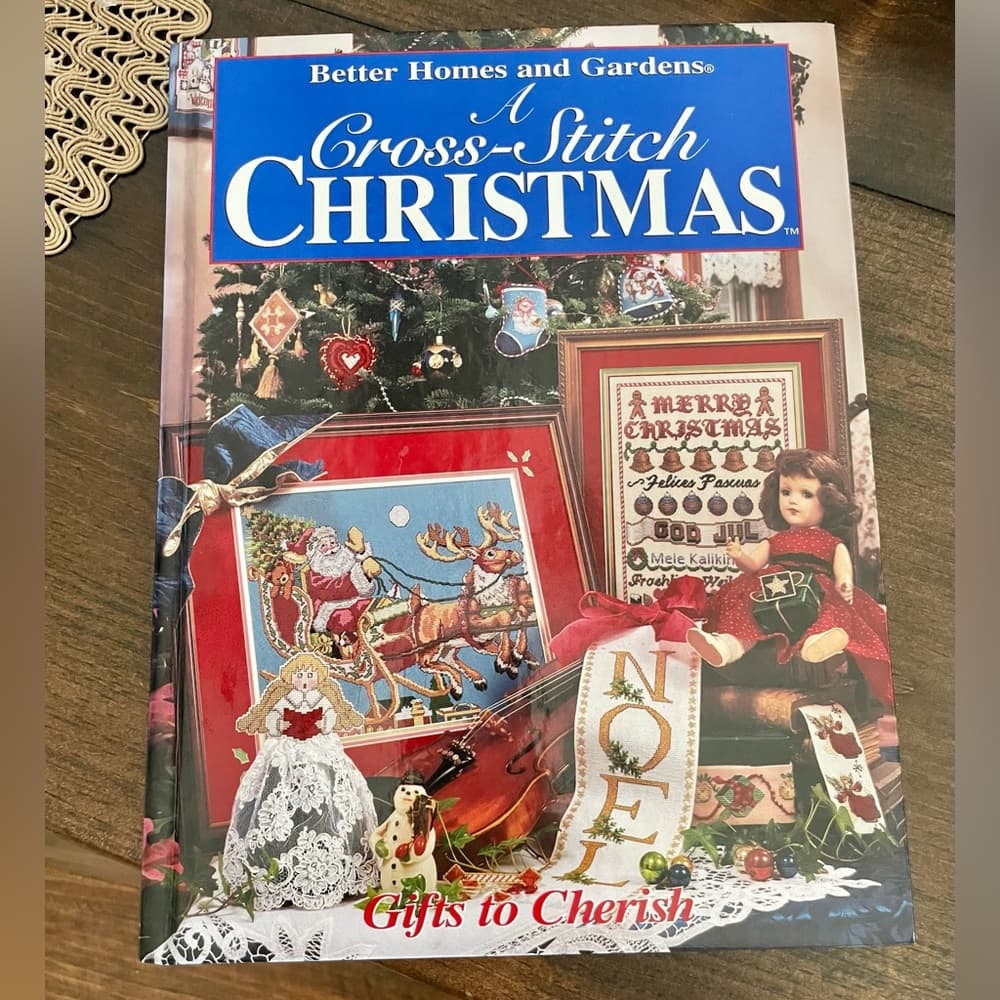 3 Cross-Stitch Hardback Vintage Books- Holiday & Christmas Patterns 1987-90’s - Thumbnail 7