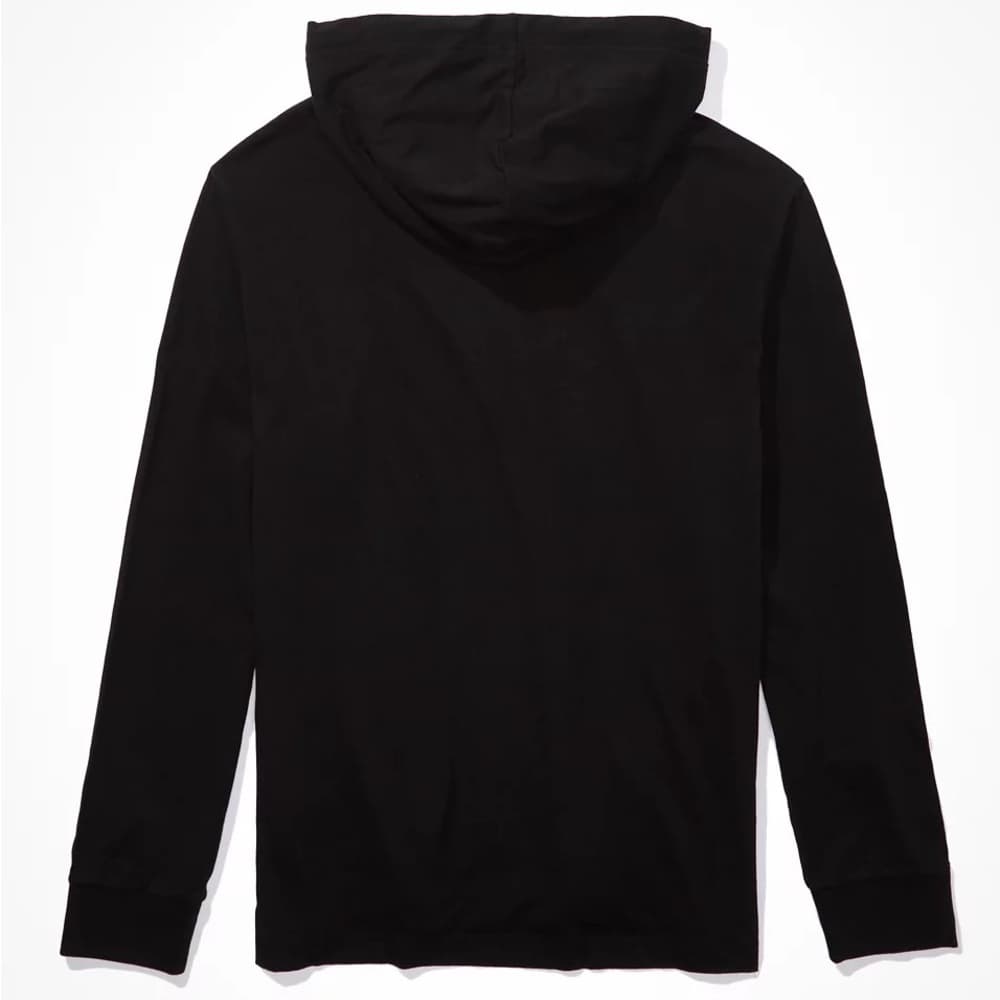 American Eagle AE Super Soft Photo Graphic Hoodie T-Shirt~ Black XXXL - Thumbnail 4