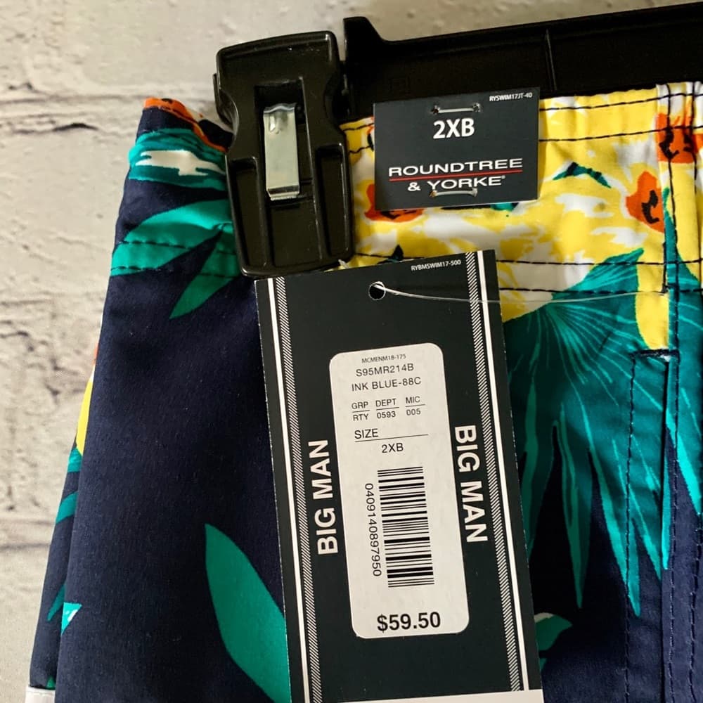 NWT Big & Tall Swimwear 2XB Roundtree & Yorke- From Dillard’s - Thumbnail 9