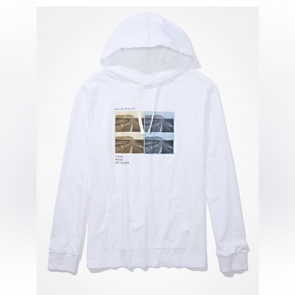 American Eagle Super Soft Photo Graphic hoodie t-shirt~ NWT - Thumbnail 3