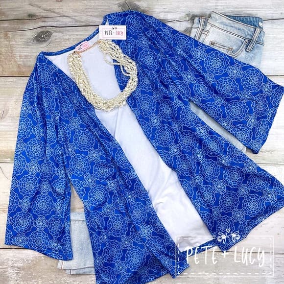4th Of July Patriotic Boutique Cardigan XXL NWT - Thumbnail 3