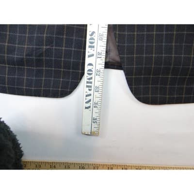 VTG Ermenegildo Zegna High Performance Blazer Men Dark Grey Plaid Wool Blend XL - Thumbnail 14