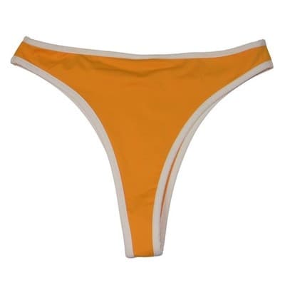 NWT-Kittenish by Jessie James Decker Orange Thong Bikini Bottoms Size XL