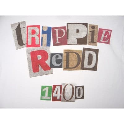 Trippie Redd 1400 Graphic T Shirt White Short Sleeve Men's Size Small - Thumbnail 4