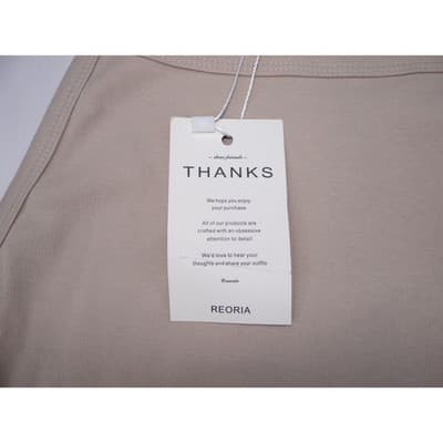 REORIA High Neck Sleeveless Thong Bodysuit Taupe Snap Closure Women's Size S - Thumbnail 3