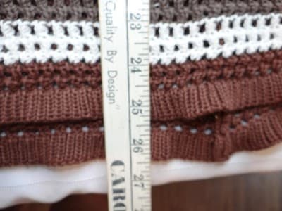 Handmade Crochet Striped Summer Dress - Thumbnail 4